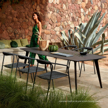 Nordic Open-air Rattan Garden Table And Chair Combination
